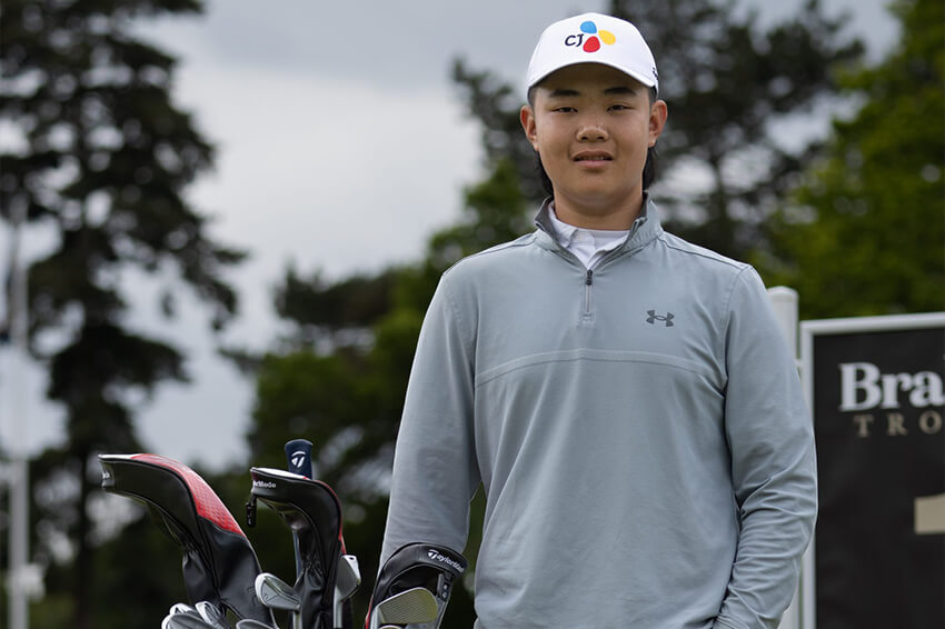 English amateur star kris kim signs with CJ Group